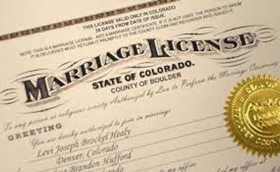 Marriage License Details | Marry Me In Colorado - Ceremony Officiating ...